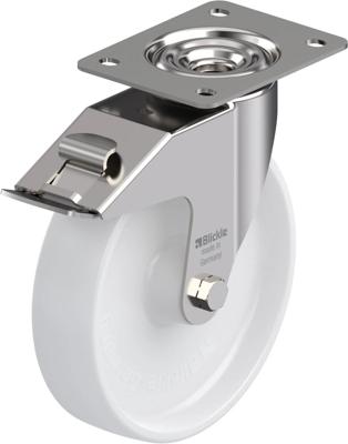 Blickle LEX-PO 200XR-FI Zwenkwiel met rem Wieldiameter: 200 mm Draagvermogen (max.): 300 kg 1 stuk(s)