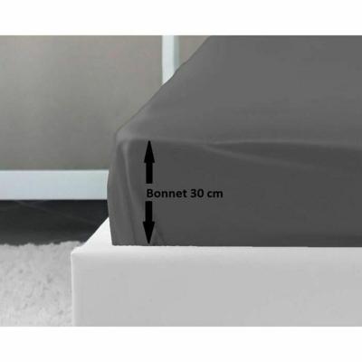 LOVELY HOME Hoeslaken 100% katoen 180x200x30 cm donkergrijs LOVELY HOME Hoeslaken 100% katoen 180x200x30 cm donkergrijs