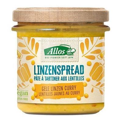 Allos Linzenspread Gele Linzen Curry