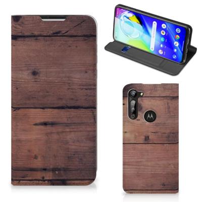 Motorola Moto G8 Power Book | Wallet Case | Old Wood