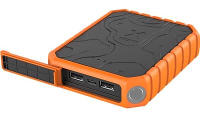 Xtorm Xtreme Powerbank Rugged 20W - 10.000mAh waterdicht met zaklamp Powerbank Oranje - thumbnail