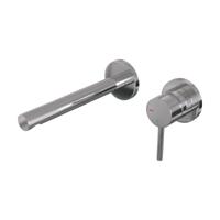 Brauer Chrome Edition Inbouw Wastafelmengkraan met Rechte Uitloop en Rozetten Model A1 Chroom - thumbnail