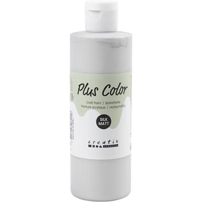 Plus Color acrylverf, zilver, 250 ml/ 1 fles