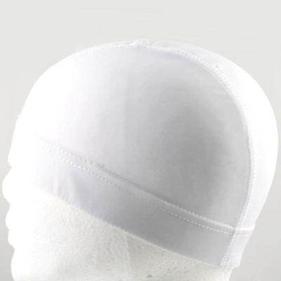 Hip Hop Dome Cap pruik elastische Cap (wit)