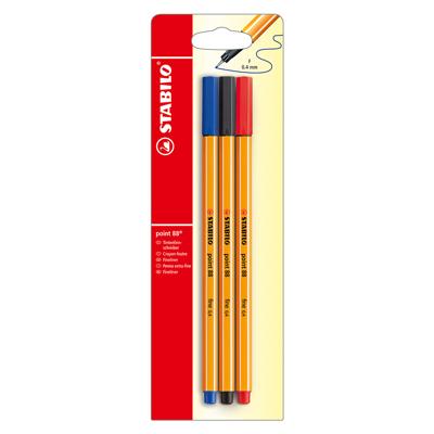 STABILO 4006381102131 fijnschrijver Meerkleurig 3 stuk(s) STABILO 4006381102131 fijnschrijver Meerkleurig 3 stuk(s)