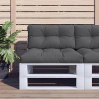 VidaXL Palletkussen 80x40x12 cm stof antracietkleurig - thumbnail