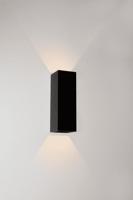 Wandlamp Artdelight Vegas 2 Lichts Small LED 2700K Dimbaar Zwart - thumbnail