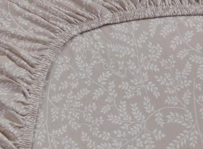 Pip Studio Pip Studio Leafy Hoeslaken - Kaki 100 x 200/210/220 cm Hoek hoogte: 30 cm