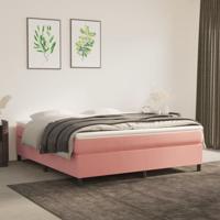 Boxspringframe fluweel roze 180x200 cm - thumbnail
