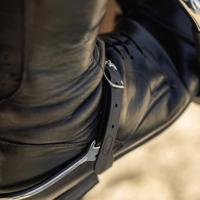 HS Sprenger Biothane sporenriemen zwart - thumbnail