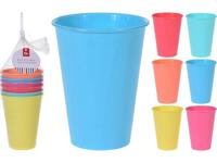 Bekers Gekleurd, 6st. - thumbnail