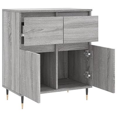 Dressoir 60x35x70 cm bewerkt hout grijs sonoma eikenkleurig Dressoir 60x35x70 cm bewerkt hout grijs sonoma eikenkleurig