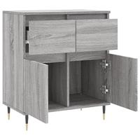 Dressoir 60x35x70 cm bewerkt hout grijs sonoma eikenkleurig - thumbnail