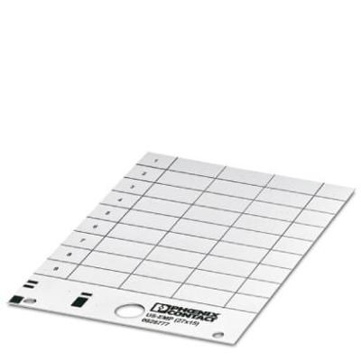 Phoenix Contact 0828848 US-EMP (27X15) YE Apparaatmarkering Montagemethode: Vastklemmen Markeringsvlak: 27 x 15 mm Geel Aantal markeringen: 270 10 katernen