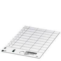 Phoenix Contact 0828848 US-EMP (27X15) YE Apparaatmarkering Montagemethode: Vastklemmen Markeringsvlak: 27 x 15 mm Geel Aantal markeringen: 270 10 katernen - thumbnail