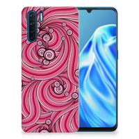 OPPO A91 | Hoesje maken | Swirl Pink - thumbnail