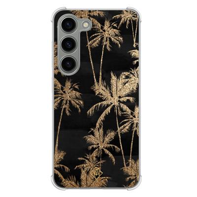 Samsung Galaxy S23 siliconen shockproof hoesje - Palmbomen Samsung Galaxy S23 siliconen shockproof hoesje - Palmbomen