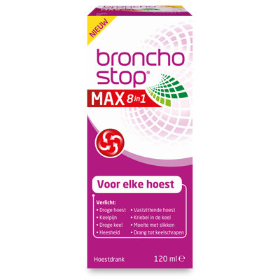 Bronchostop Hoestdrank max 8 in 1 120 Milliliter