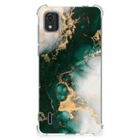 Anti-Shock Hoesje voor Nokia C2 2nd Edition Marmer Groen - thumbnail