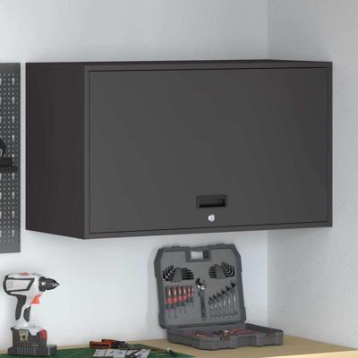 Wandkast voor Garage Zwart 90 x 40 x 53 cm Poedercoating staal Wandkast voor Garage Zwart 90 x 40 x 53 cm Poedercoating staal