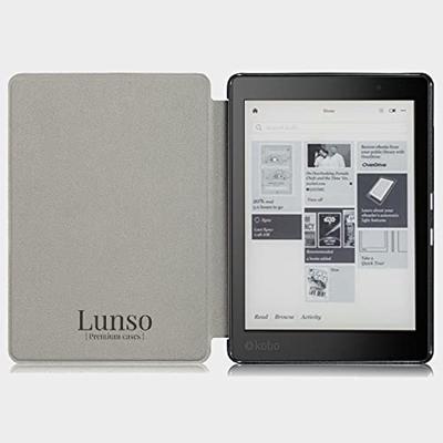 Lunso - Kobo Aura Edition 2 hoes (6 inch) - Vegan Saffiano Leren sleep cover - Vermeer Melkmeisje