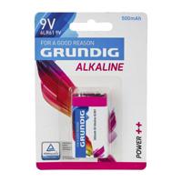 Grundig batterijen alkaline 6LR61 500 mAh per stuk - thumbnail