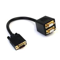StarTech.com 30cm VGA naar 2x VGA splitterkabel - St/Bu - VGA HD15 Y-verdeler stekker/bus - verguld - thumbnail