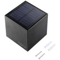 Sygonix SY-5499356 Wandlamp op zonne-energie SMD LED 0.9 W Zwart - thumbnail