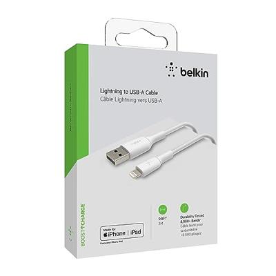 Kabel USB naar Lightning Belkin CAA001BT3MWH Wit 3 m (1 Stuks)
