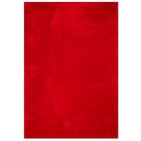 Vloerkleed laagpolig zacht en wasbaar 160x230 cm rood - thumbnail