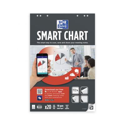 Flipoverpapier Oxford smart 650x980mm ruit 90 gram 20 vel