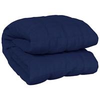 VidaXL Verzwaringsdeken 235x290 cm 11 kg stof blauw - thumbnail