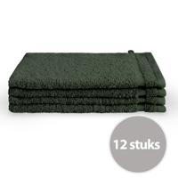 Byrklund Washand 16x21 cm 500gram Donker Groen - 12 stuks - thumbnail
