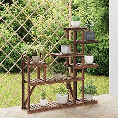VidaXL Plantenstandaard 110x25x111 cm massief vurenhout VidaXL Plantenstandaard 110x25x111 cm massief vurenhout