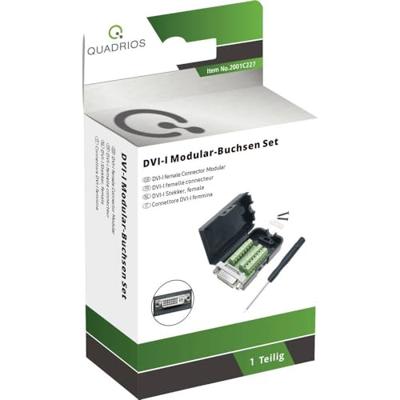 Quadrios 2001C227 DVI-connector Bus, recht Aantal polen: 30 Zwart 1 stuk(s)