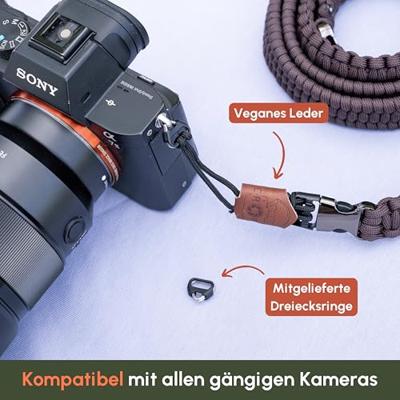 C-Rope Traveler camera strap Dark Coffee, 100cm Paracord