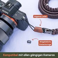 C-Rope Traveler camera strap Dark Coffee, 100cm Paracord - thumbnail