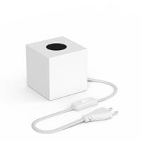 Tafellamp Block Wit - thumbnail