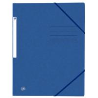 Elastomap oxford top file a4 3 kleppen 390gr blauw - thumbnail