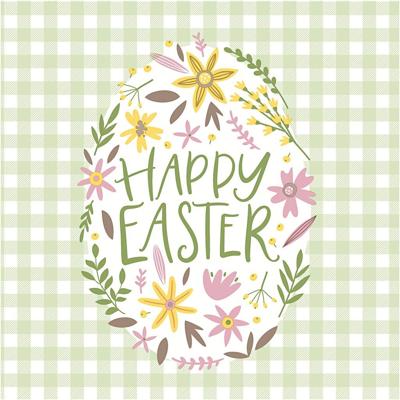 Creativ Company Servetten, happy easter, afm 33x33 cm, 20 stuk/ 1 doos