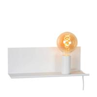 Lucide SEBO - Bedlamp / Wandlamp - 1xE27 - Wit - thumbnail