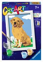 Ravensburger Creart schilderen op nummer - vriendelijke retriever - thumbnail