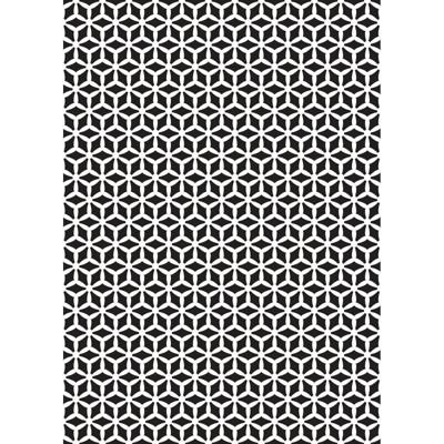 Nellie's Choice • mixed media stencil a5 pattern-3