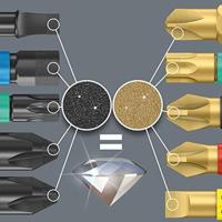 Wera 8740/51/55/67-9/IMP DC 05073980001 Bitset 10-delig Kruiskop Phillips, Kruiskop Pozidriv, Inbus, Binnen-Torx Impactor technologie - thumbnail