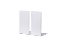 MAUL ordner- boekensteun metaal 24X12x24cm set van 2 stuks wit - thumbnail