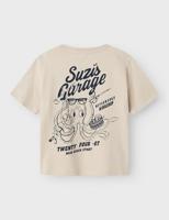 Name it zomer t-shirt S/S jongens - taupe - Nkmhabo - thumbnail