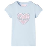 Kindershirt 104 lichtblauw - thumbnail