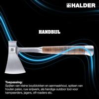 Halder 3555.375 Handbijl 370 mm 1000 g - thumbnail
