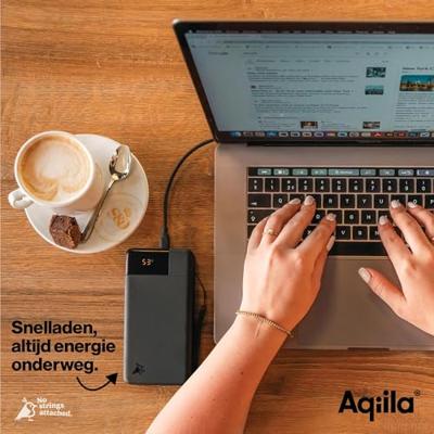 Aqiila B20+B Powerbank 20000 mAh LiPo USB-A, USB-C Zwart Aqiila B20+B Powerbank 20000 mAh LiPo USB-A, USB-C Zwart