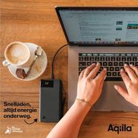 Aqiila B20+B Powerbank 20000 mAh LiPo USB-A, USB-C Zwart - thumbnail